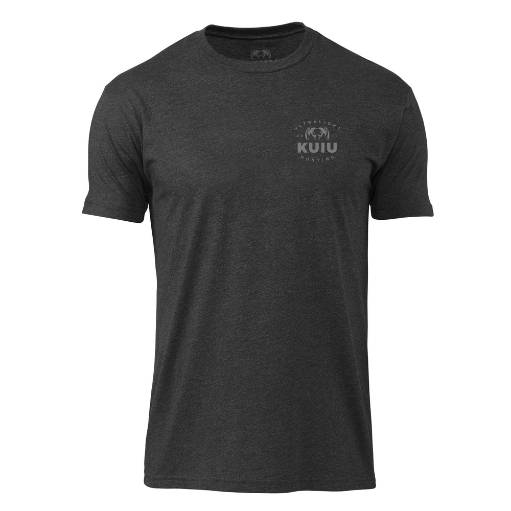 KUIU Ultralight Hunting Back Logo T-Shirt Charcoal Large New With Tags